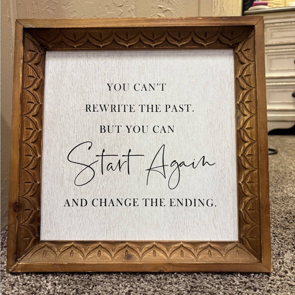 🛑SOLD🛑Start Again Decoration